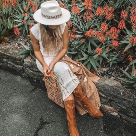 Lack of Color ‘The Beverly’ white Ivory Fedora Hat NWT - Picture 7 of 14